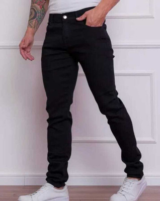 NAINAENT Slim Men Black Jeans