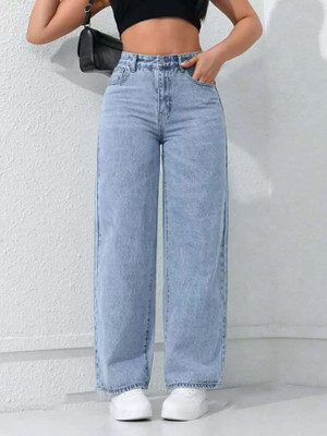 The Rivvrs co Straight Fit Women Blue Jeans