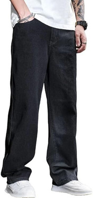 Wanted Loose Fit Men Black Jeans