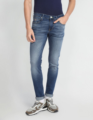 FLYING MACHINE Super Skinny Men Dark Blue Jeans