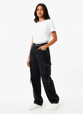 KAGAFANCYDRESS Loose Fit Women Black Jeans