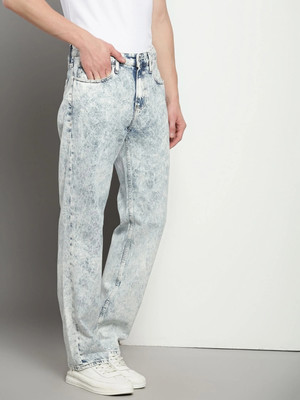 Calvin Klein Jeans Straight Fit Men Blue Jeans