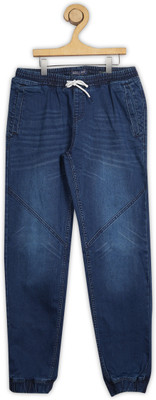 INDIAN TERRAIN Jogger Fit Boys Dark Blue Jeans