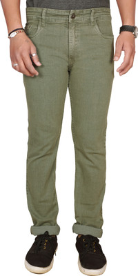 JUST BLACK Regular Men Green Jeans