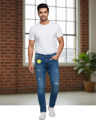AN K Regular Men Dark Blue, Dark Grey Jeans