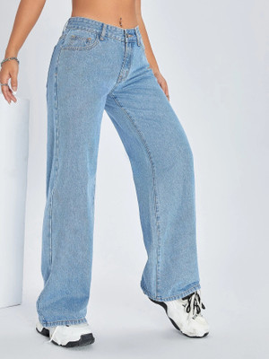 WW DENIM Flared Women Light Blue Jeans