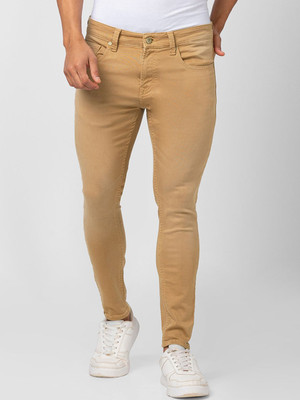 Spykar Slim Men Beige Jeans