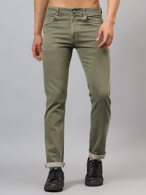 PLOUNGE Regular Men Light Green Jeans