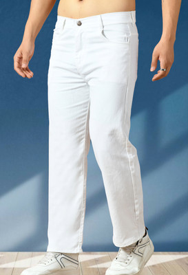 JEANBERRY Loose Fit Men White Jeans