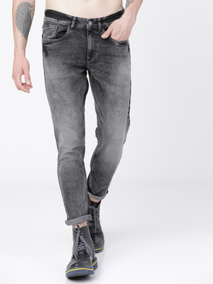 HIGHLANDER Tapered Fit Men Dark Grey Jeans