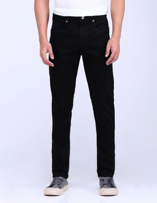 FLYING MACHINE Tapered Fit Men Black Jeans