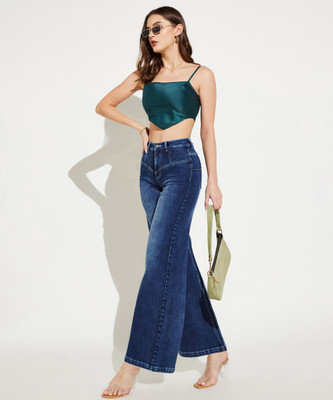 Miss Chase Tapered Fit Women Blue Jeans