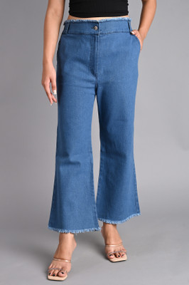 Oiskal Flared Women Blue Jeans