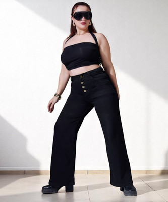 Miss Chase Relaxed Fit Women Black Jeans