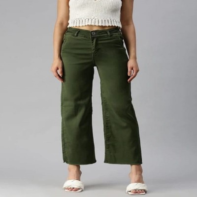 German Club Regular Women Green Jeans