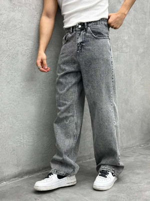 yanger boys Straight Fit Men Grey Jeans
