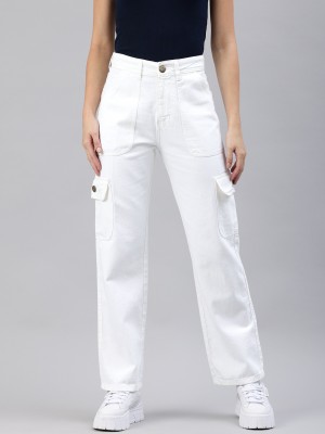 ADBUCKS Straight Fit Women White Jeans