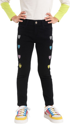 Arshia Fashions Skinny Girls Black Jeans