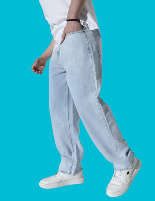 HouseOfCommon Regular Men Light Blue Jeans