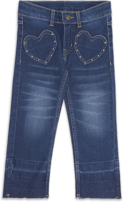 Pantaloons Junior Regular Girls Dark Blue Jeans