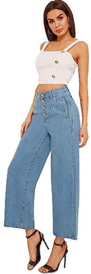 Seema Singh Flared Women Blue Jeans