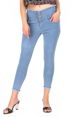 BOTUMQUTE Slim Women Light Blue Jeans