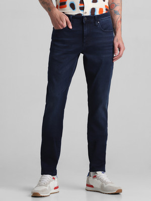 JACK & JONES Slim Men Dark Blue Jeans