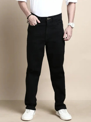 INIVAENE Regular Men Black Jeans