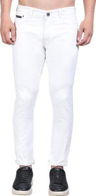METRISK Slim Men White Jeans
