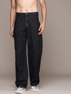 BESTLOO Loose Fit Men Black Jeans