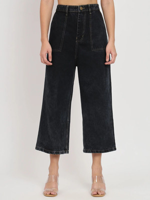 AngelFab Regular Women Black Jeans