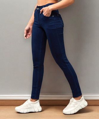 DOLCE CRUDO Skinny Women Dark Blue Jeans
