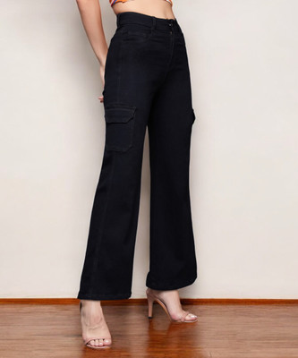 Miss Chase Boot-Leg Women Black Jeans