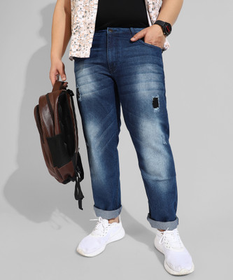Instafab Plus Regular Men Blue Jeans