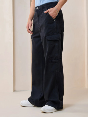 BEWAKOOF Loose Fit Men Black Jeans