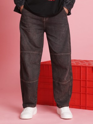 Bene Kleed Loose Fit Men Brown Jeans