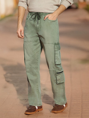 Urbano Fashion Loose Fit Men Green Jeans