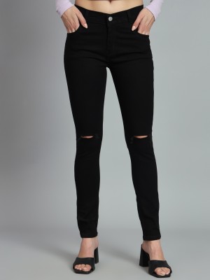 linaria Slim Women Black Jeans