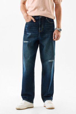 Snitch Loose Fit Men Blue Jeans