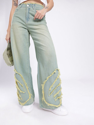 Glitchez Women Light Blue Jeans