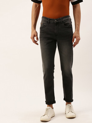 The Indian Garage Co. Slim Men Grey Jeans