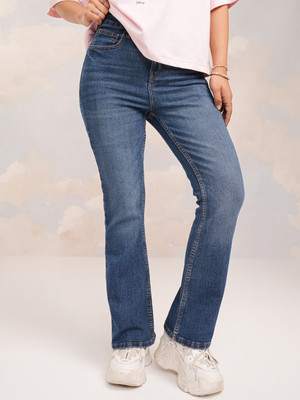Tokyo Talkies Flared Women Blue Jeans