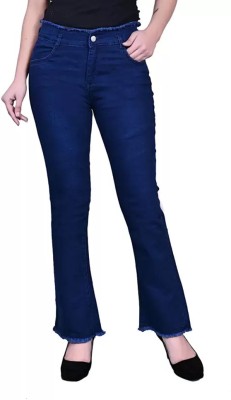 Nix9 Flared Women Dark Blue Jeans