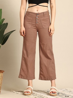 Mast & Harbour Loose Fit Women Brown Jeans