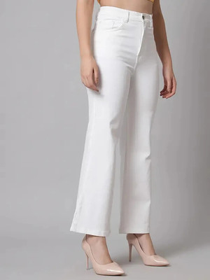 KOTTY Straight Fit Women White Jeans