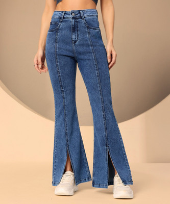 DOLCE CRUDO Relaxed Fit Women Dark Blue Jeans