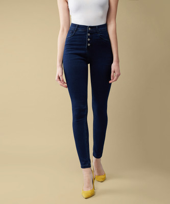 Mast & Harbour Skinny Women Dark Blue Jeans