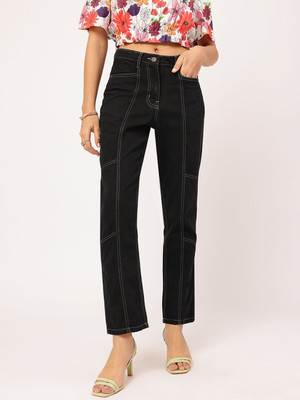Dressberry Regular Women Black Jeans