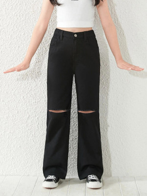 Leriya Fashion Regular Women Black Jeans