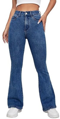 Beadloom Flared Women Blue Jeans